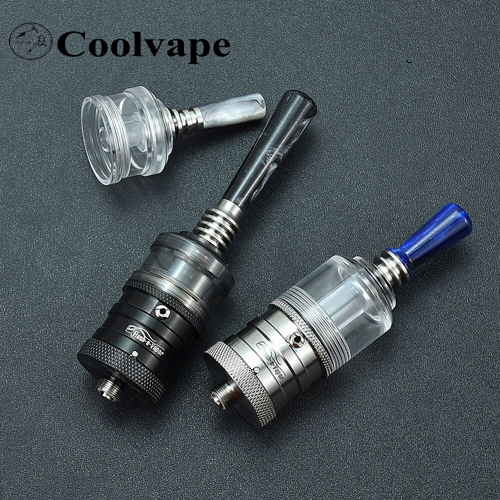 sxk Flash e Vapor V4.5S+ RTA MTL Atomizer SteamTuners Nano BellCap pc material bellcap with 510 mtl drip tip resin