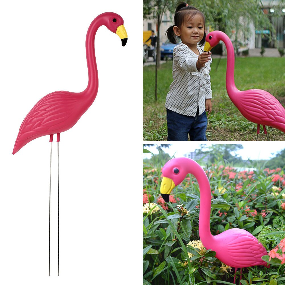 Flamingo Lawn Decoration Lifelike 51 13 8CM Artificial Flamingo Figurines Decorate Flamingo Ornament Beautiful