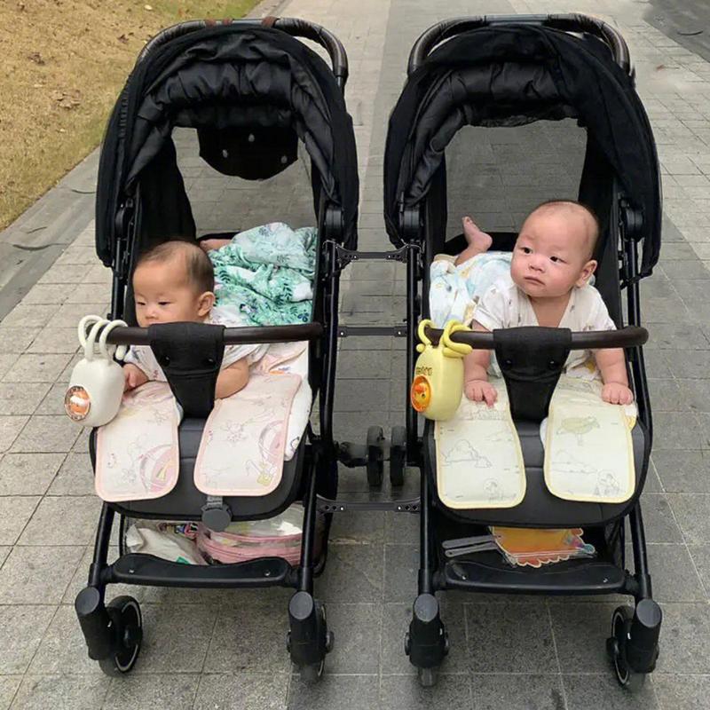 Baby Kinderwagen Anschlüsse Abnehmbare Doppel Warenkorb Stecker Leichte Doppel Kinderwagen Adapter Einstellbar Mehrweg Zwilling Kinderwagen