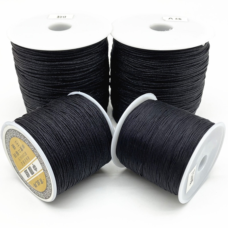 0.4mm 0.8mm 1.0mm 1.5mm Nylon Cord Thread Chinese Knot Macrame Bracelet Braided String DIY Tassels Beading #R