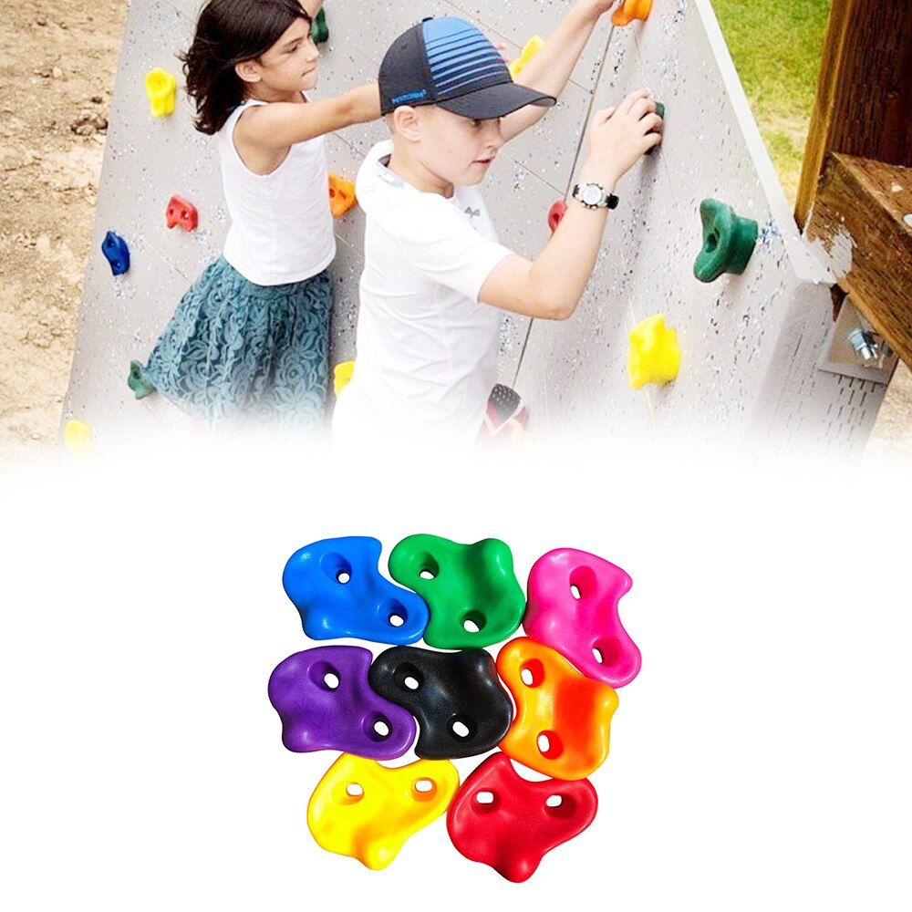 10 stks/set Outdoor Klimmen Stenen Kids Game Hand Voeten Houdt Kinderen Speelgoed Outdoor Gereedschap Kinderen Plastic Muur Stenen Kleine size