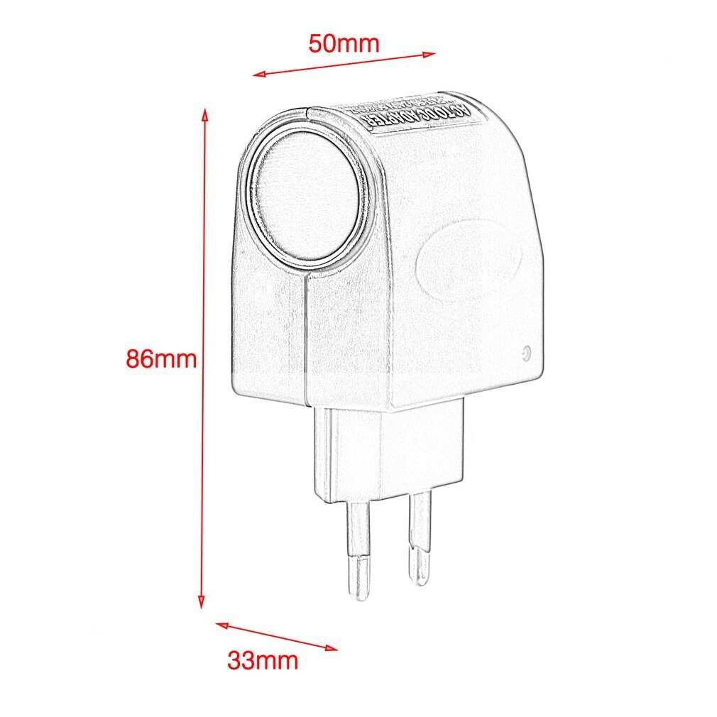 220V AC to 12V DC Car Cigarette Lighter Wall Power Socket Plug Adapter Converter Dropping Stylish