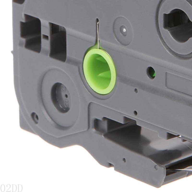Ap28 tze -221 9mm bredd 8m längd etikettejp för p-touch etikettskrivare svart på transparent/vit/röd/blå/gul/grön
