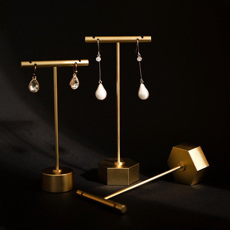 Stojak Ekspozycyjny na Kolczyki Biżuterię Wieszak Metalowy Wieża Organizer na Kolczyki Sztyfty Półka robić Przechowywania