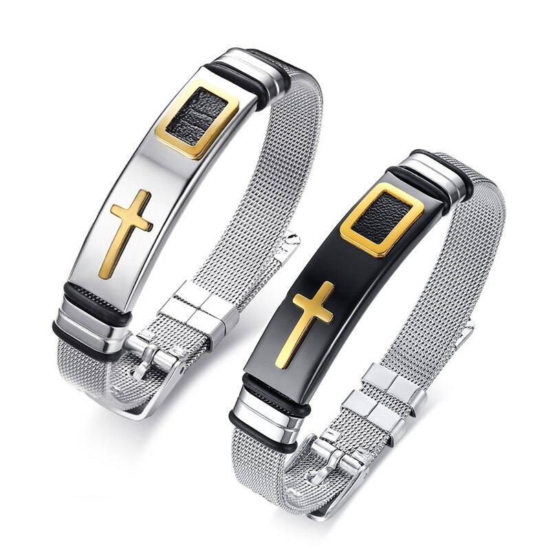 schiff Gurt Armbänder einstellen für Frau Edelstahl Netto Uhr Band Männlich Weiblich unisex Gebet Pulsera Größe Einstellbar: 2stck einstellen