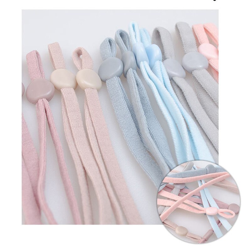 30 pièces masque plat élastique bande en caoutchouc corde oreille pendaison corde réglable bricolage doux noir blanc élastique couture masque artisanat accessoires