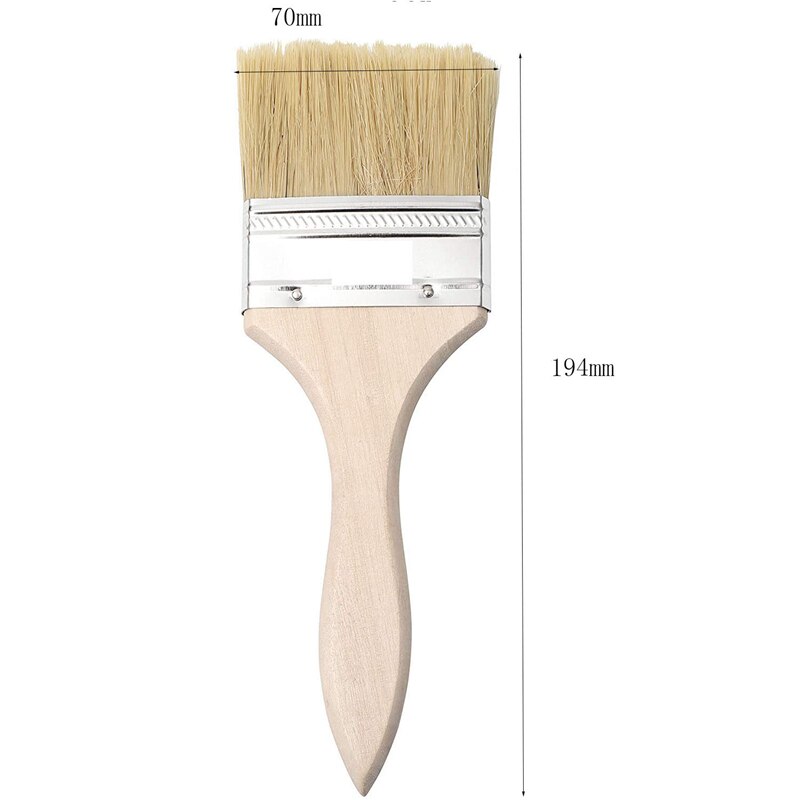 Pinceles de pintura de 24 piezas, 70mm, pincel de barniz y pintura de virutas, perfecto para pegar manchas de pared y madera