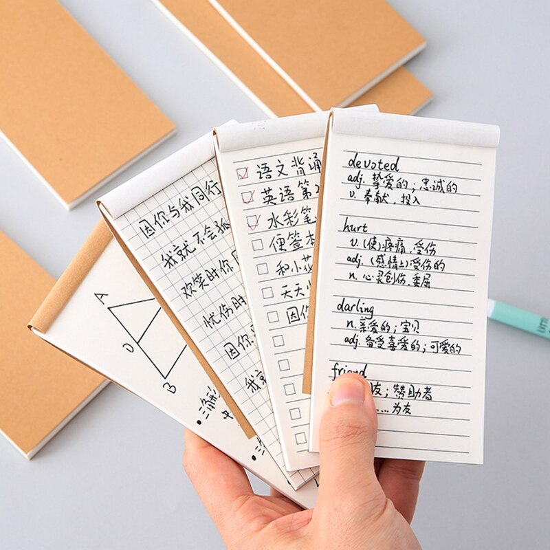 50 Sheets Notes Papers Mini Writing Pad Pocket Notes Pad Small To-do-list Daily Schedule Planner for Office Women Men