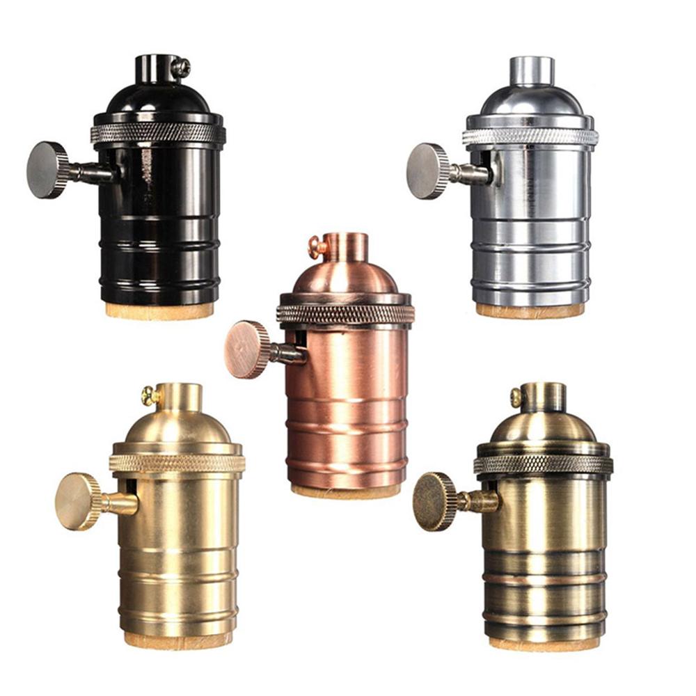 E26/e27 lys fatning pæreholder antik retro lampe lys messing pendel armaturer lampeholdere armatur vintage lampe fatning