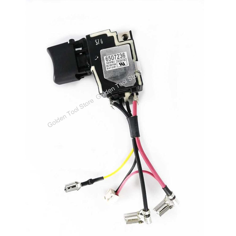 Switch trigger 650723-6 6507236 for makita lxdt 04 18v cordless impact driver reservedeler