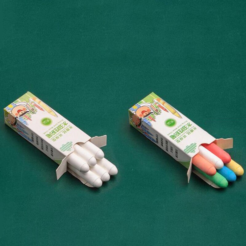 Tiza Soluble en agua 30 uds, sin polvo, tiza ecológica, pizarra verde, tiza de grafiti para niños