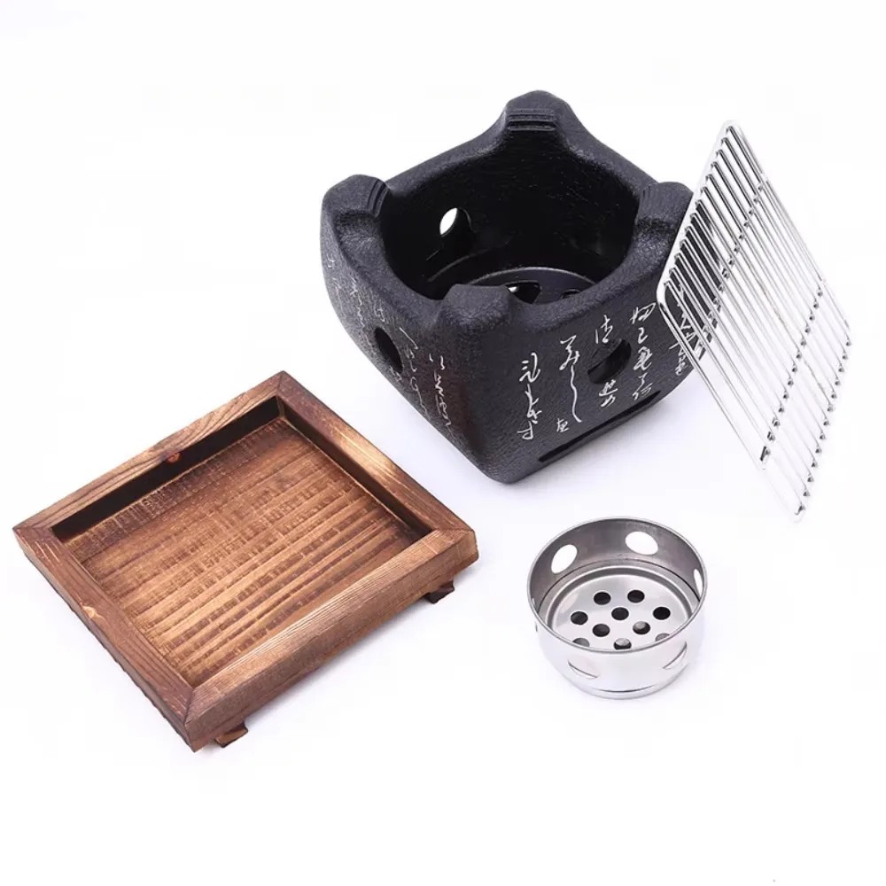 Indoor Outdoor Grill Herd Grill Aluminium legierung tragbarer Grill koreanische japanische Lebensmittel Carbon Ofen Outdoor wieder verwendbare Grill box