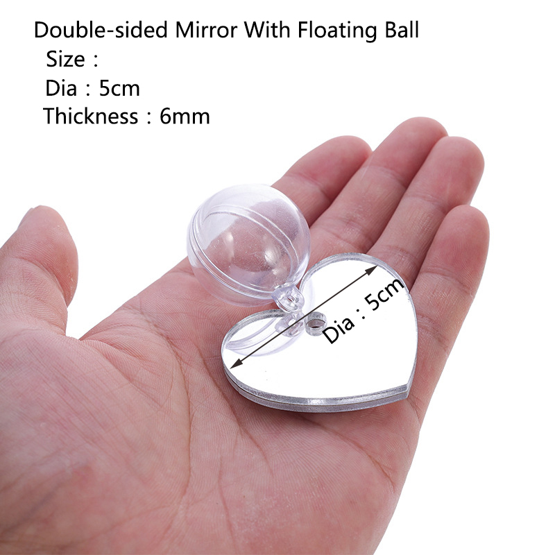 Akrylowe akwarium Betta lustro ryba czołg Pływające okrągłe lustro dla ryb Betta Flowerhorn Cichlid trening 4cm/5cm/6cm/7cm/8cm: Złota