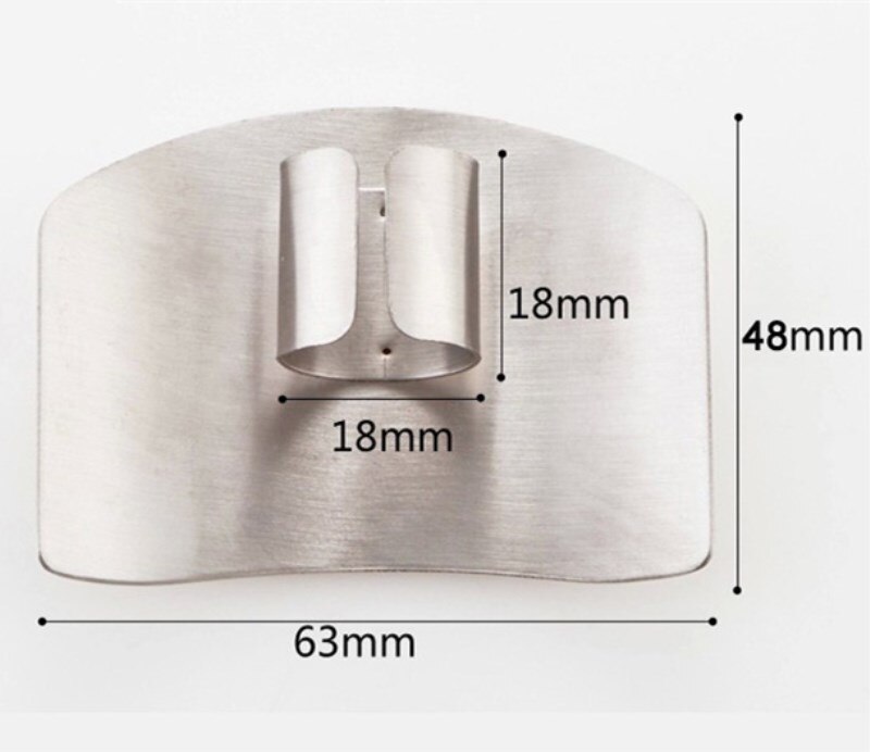 eTya Stainless Steel Hand Guard Finger Protector Safety Cooking Tools for Vegetable Peeler Cutter Stainless Steel Gadgets Helper