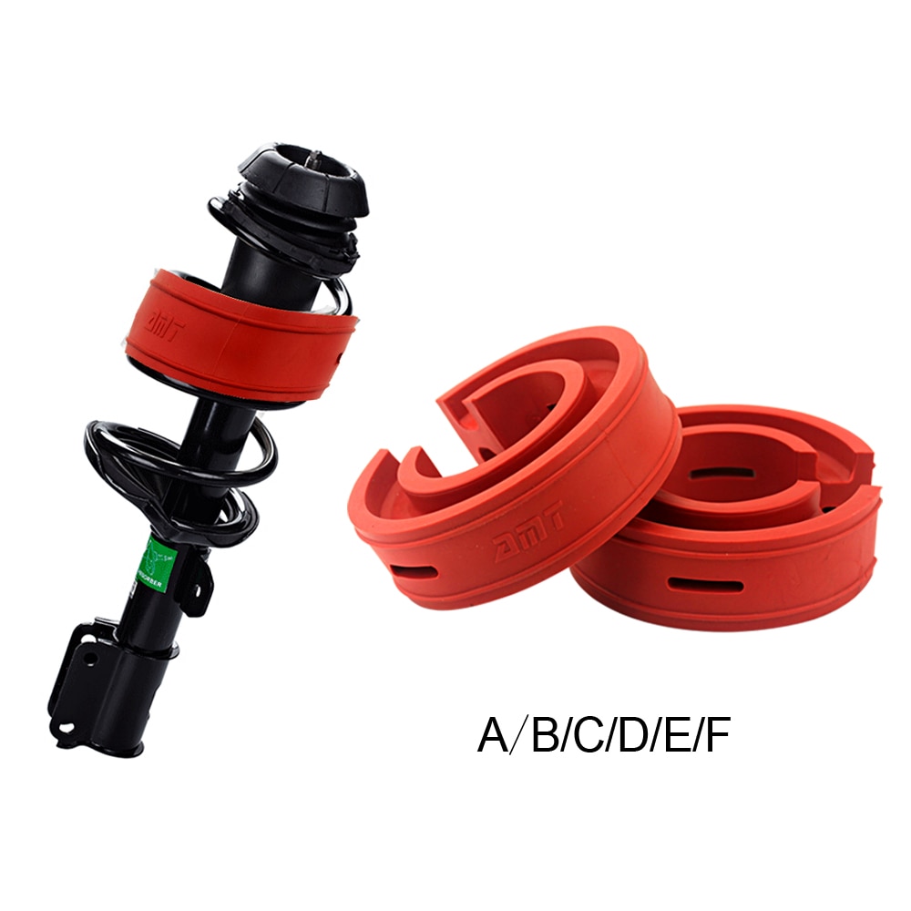 Akozon Veerbuffer – 2 Stuks – Technisch Rubber – Voor Schokdempers – Type A Tot F – Verbetert Rijcomfort