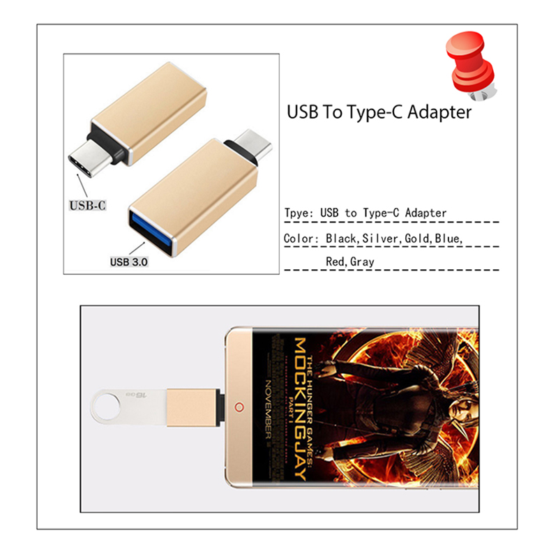 Kawau Type C USB Adapter USB to Type C Adapter Cable Converter for Pendrive USB Flash Drive to Phone Mouse Keyboard OTG B