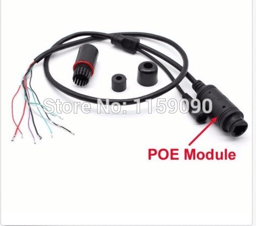 2 x Weerbestendige POE module LAN RJ45 IP Kabel 60cm lengte voor CCTV IP camera board