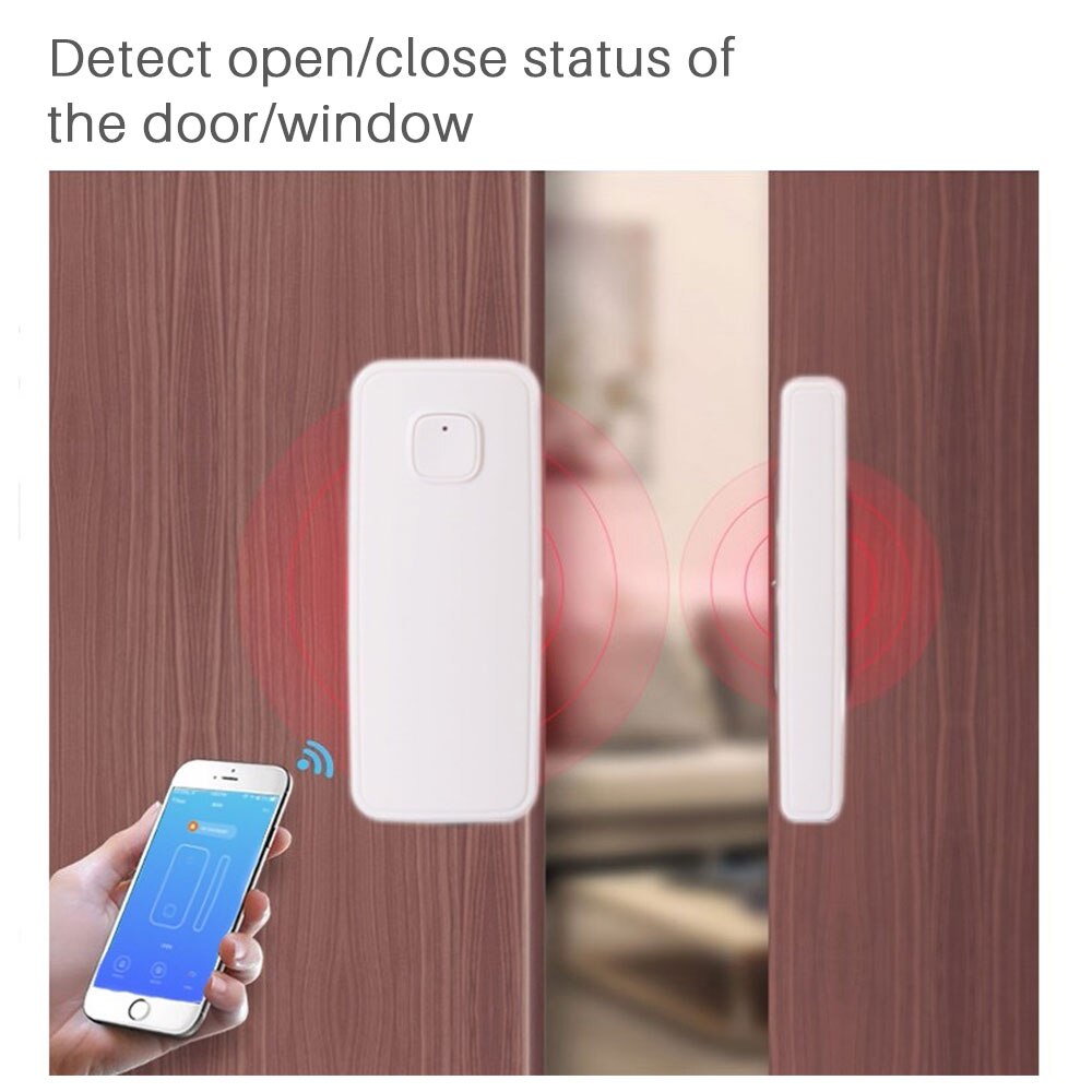 Sensor de Porta Janela De Alarme Inteligente Home Security Wi-fi inteligente PK Xiaomi Porta Sensor de Trabalho Com Alexa Google App Controle Tuya casa IFTTT