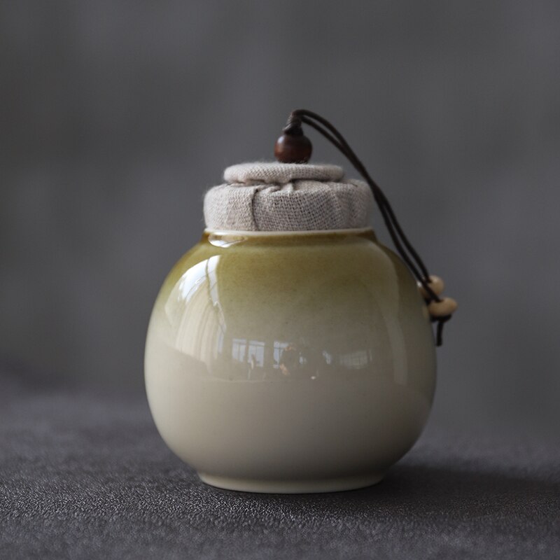 LUWU small size tea caddy ceramic vintage porcelain tea canisters for tea