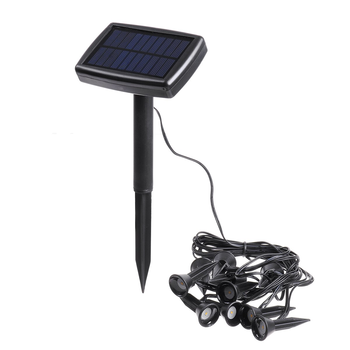 Style Garden Lawn Solar Powered Outdoor LED Spike Light Path Landscape Waterproof IP65 Mini Solar Flood Lawn Lamp