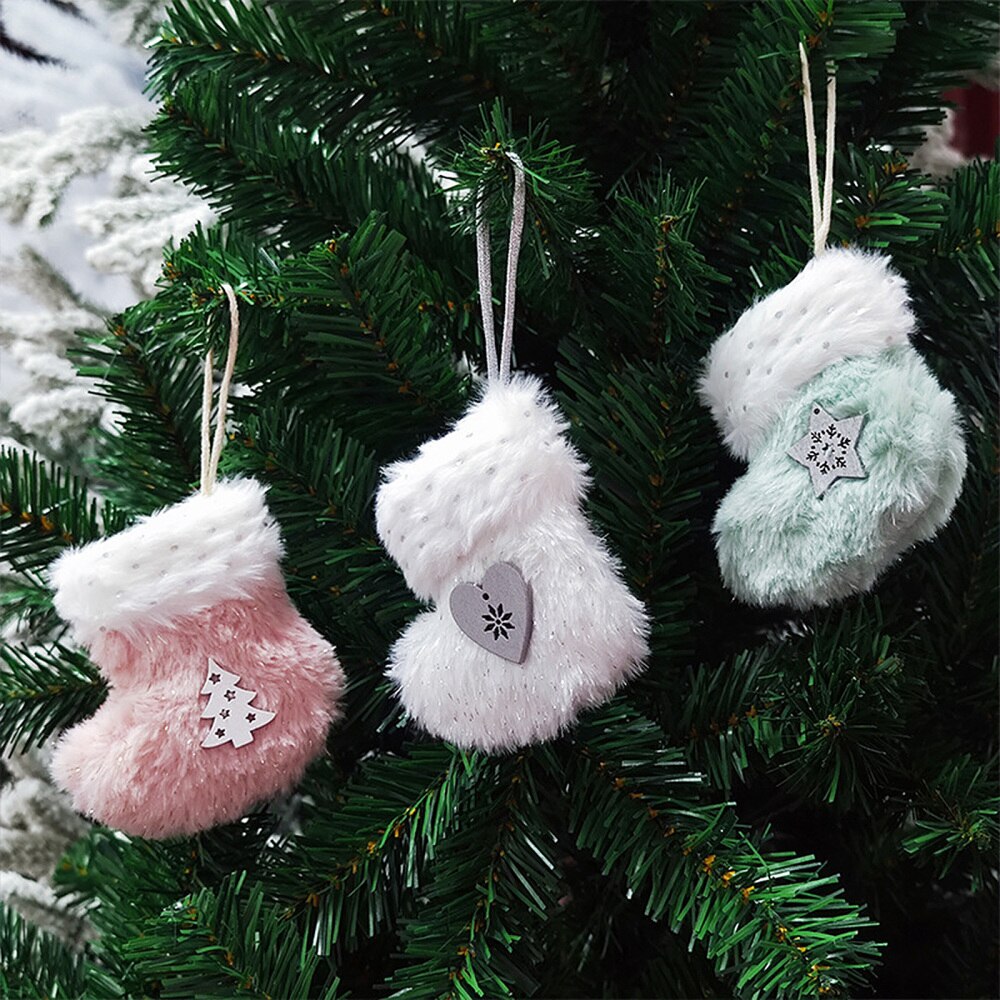 Stiefel Taschen Hängen Socken Weihnachten Strümpfe Neue Jahre Party Dekoration Schaum Plüsch Familie Haus Hängen Kamin