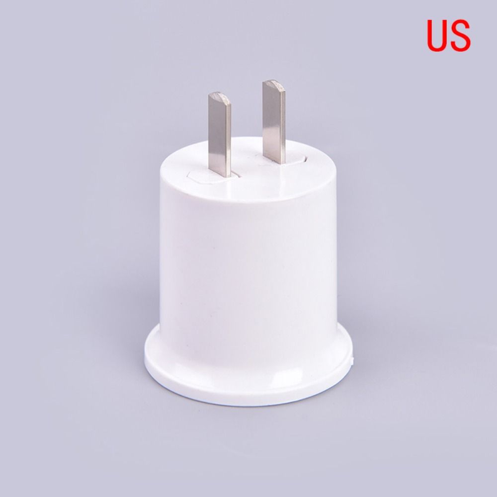Witte Eu/Us Stekker Adapter Converter Lichtbus Lamp Lamphouder E27 Lampvoet: Beige