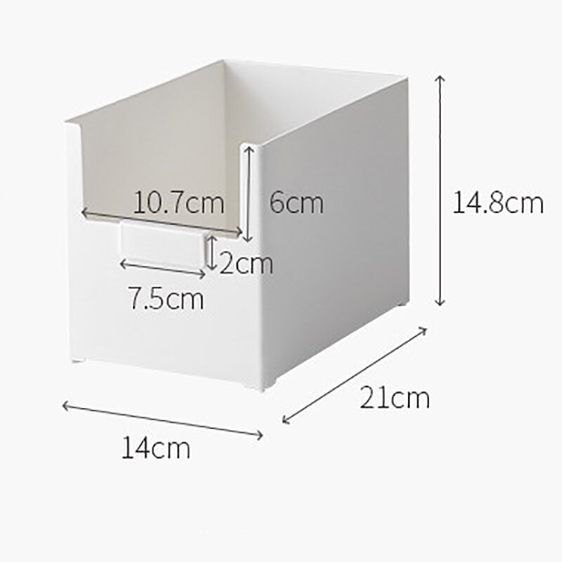 Cabinet Storage Box Kitchen Spice Storage Box White Storage Box Seasoning Plate Rack Storage Shelf Storage Box Kitchen Organizer: 14x15x21cm