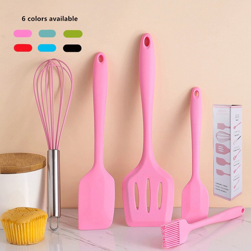 Silicone kitchenware 5-piece silicone kitchenware set kitchen utensils set baking tools