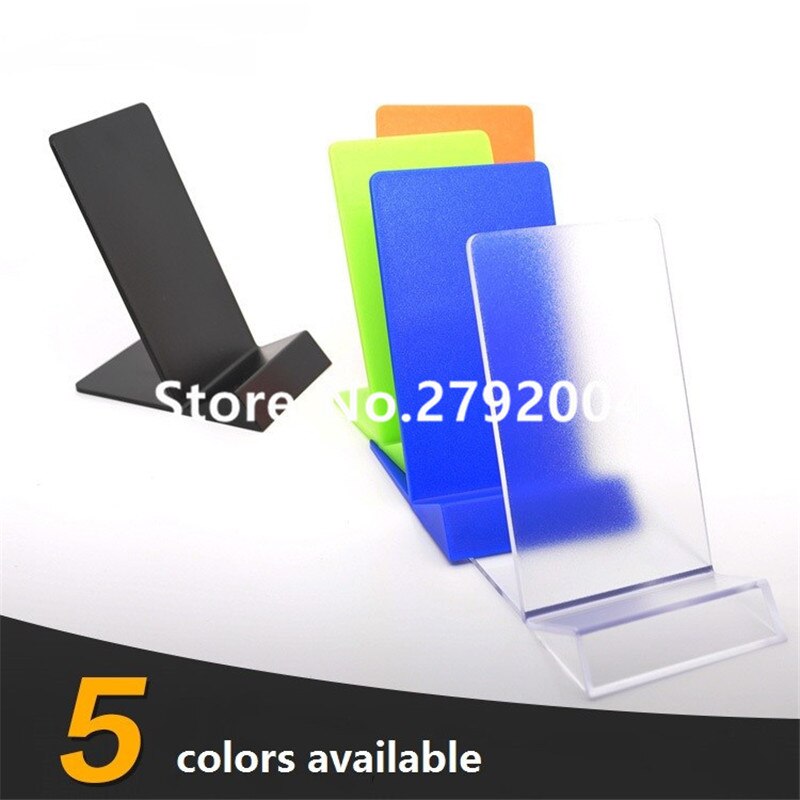 50 Stks/partij Kleurrijke Acryl Mobiele Telefoon Display Stand