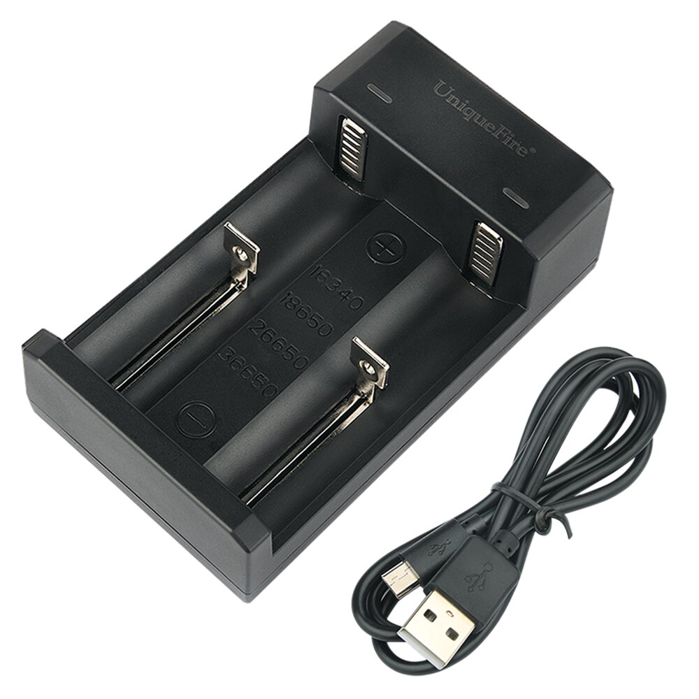3.7V 18650 Charger Li-ion Battery Smart Charger 5V 2A USB Two Slots Independent Charging Portable 18650 14500 Battery Charger