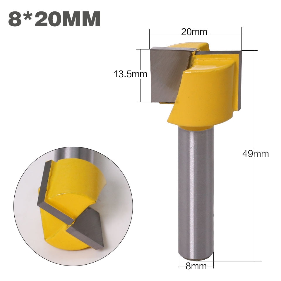 1 "Bottom Cleaning Router Bit-8" Schacht