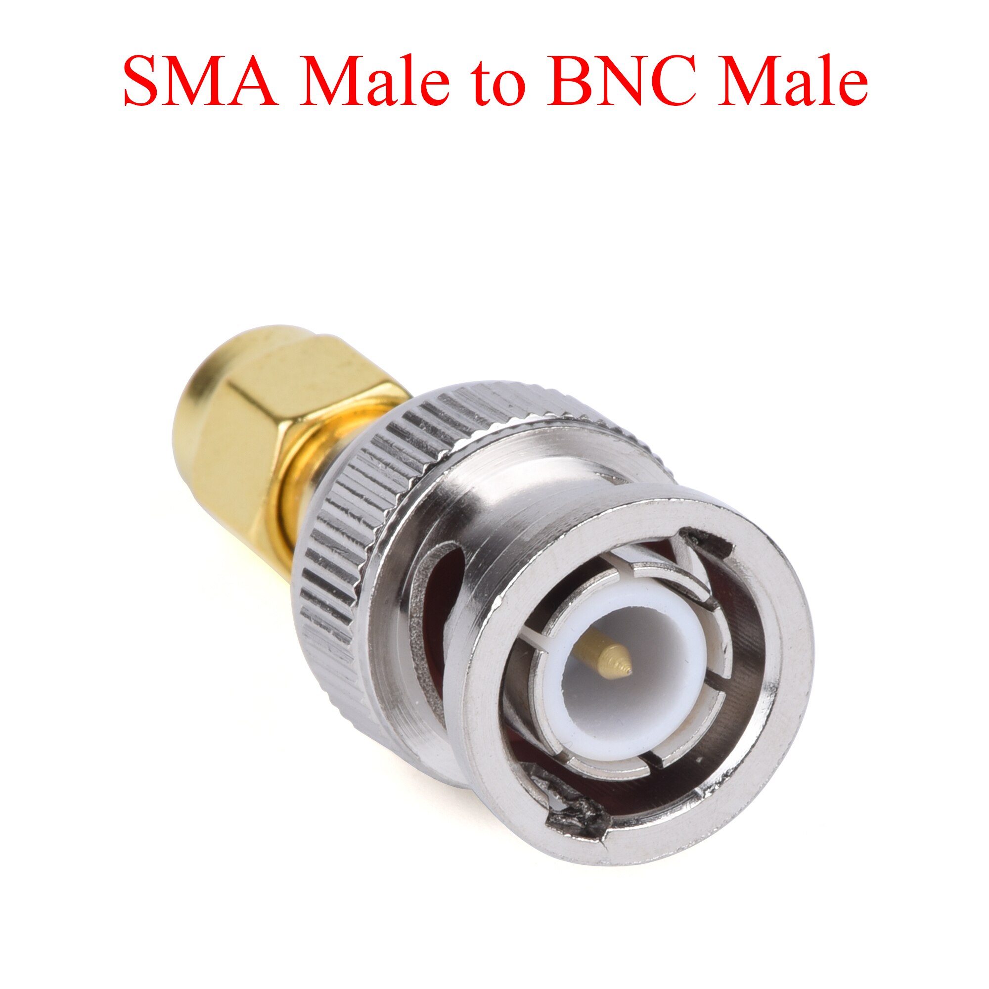 1Pcs RF Coaxial Connector SMA Male to BNC TNC MCX MMCX UHF N F Male Plug / Female Jack Adapter Use For TV Repeater Antenna: SMA Male-BNC Male