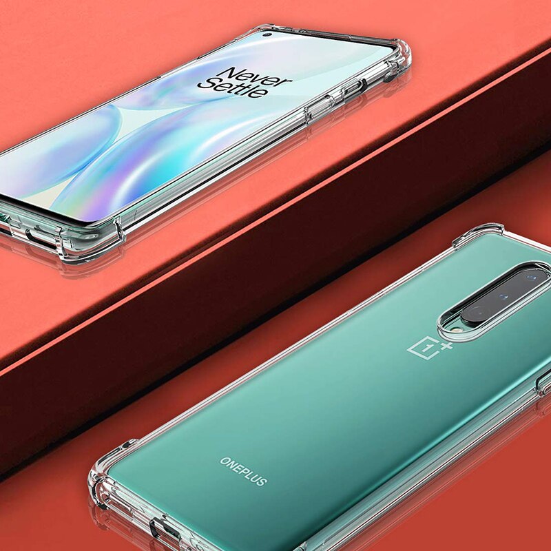 Schokbestendig Clear Phone Case Voor Oneplus 8 / Pro / 5G Uw Zachte Tpu Phone Back Cover Voor Een plus 8T