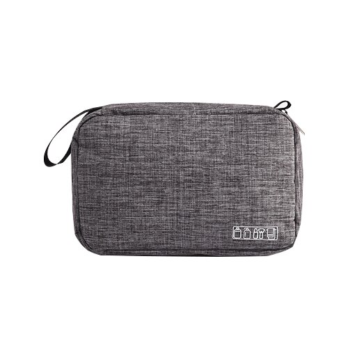 Women Men Travel Hanging Cosmetic Bag Makeup Necessary Toiletry Wash Organizer Beauty Vanity Make Up Pouch Luggage Accessories: Gray