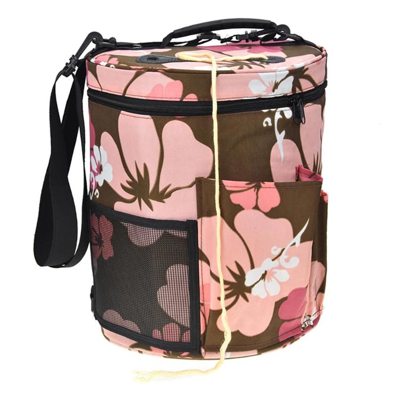 1Pcs Knitting Bag Home Daily Storage Bag Wool Yarn Crochet Sewing Needle Handbag Weaving Tool Tote Yarn Storage Portable