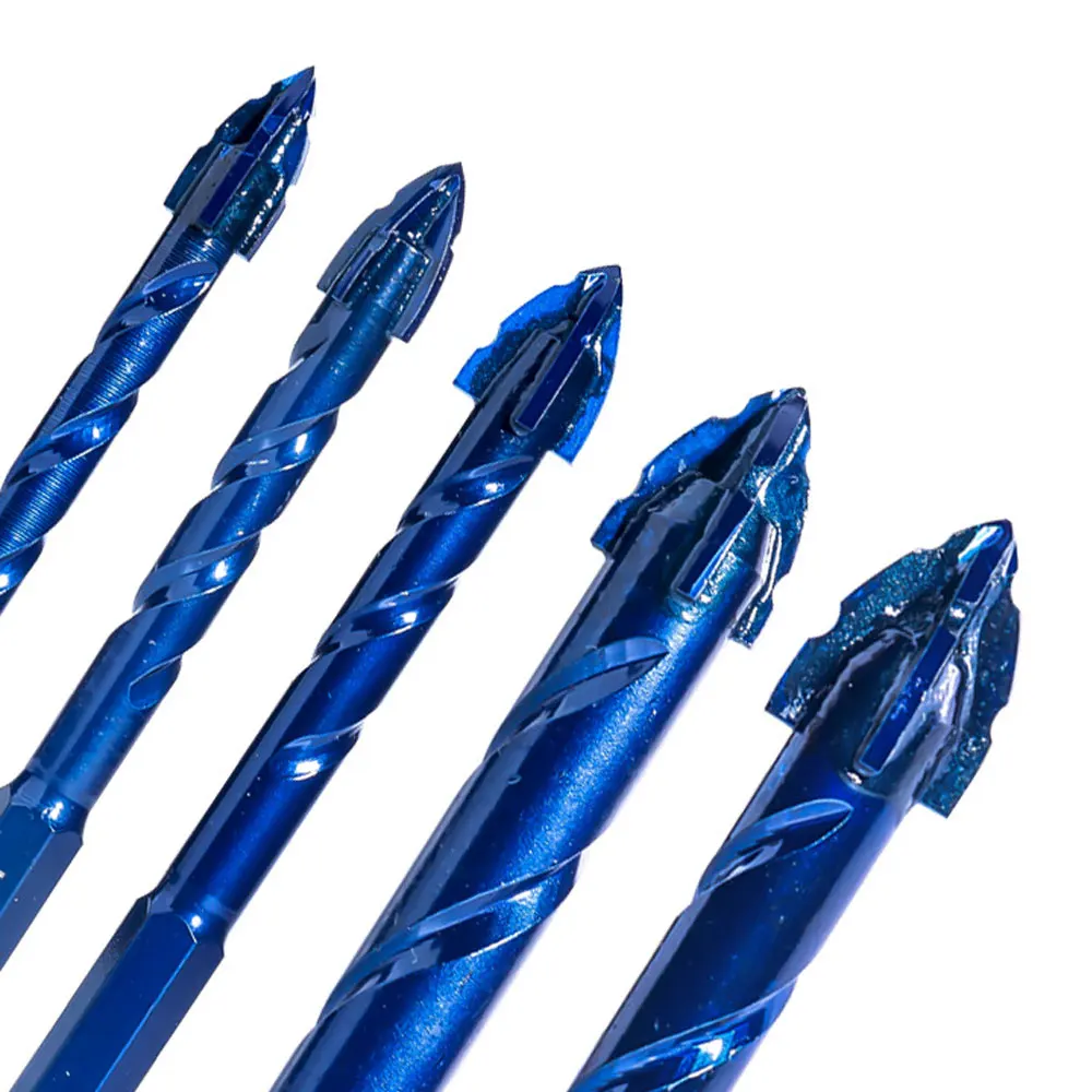 Four-Flute Sawtooth Eccentric Drill Bit