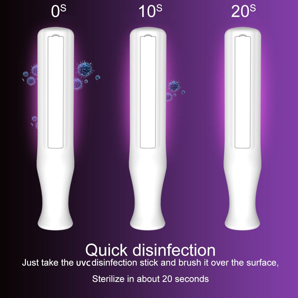 Portable Handheld UVC LED Light Ultraviolet Double Germicidal Disinfection Lamp Home Room Upgraded Version Disinfection Stick