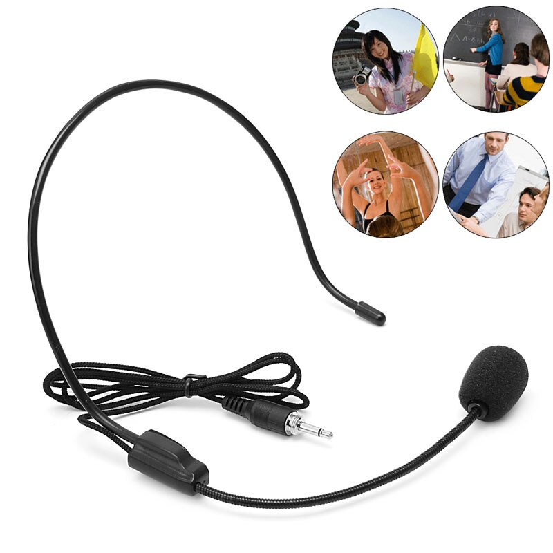 3.5mm Wired Microphone Voice Amplifier Headset Studio Conference Speech Speaker