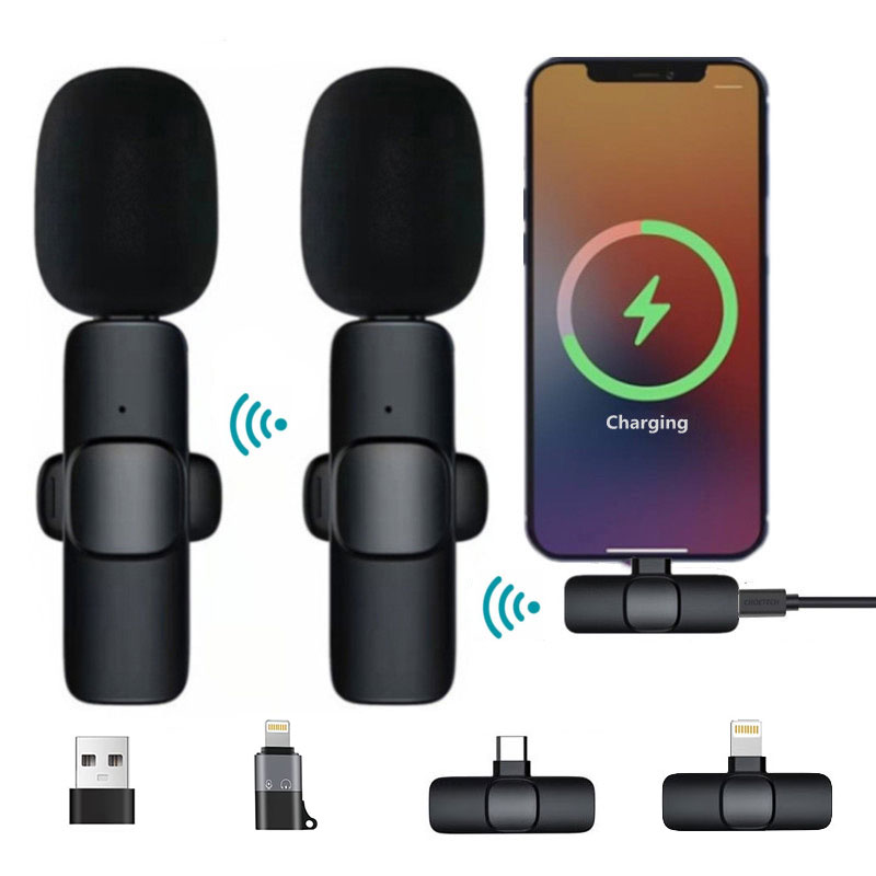 Mini bezprzewodowy mikrofon krawatowy Microfono do telefonu komórkowego Iphone Gaming Tiktok Vlog Krótkie nagrywanie wideo Mobilne transmisy na żywo