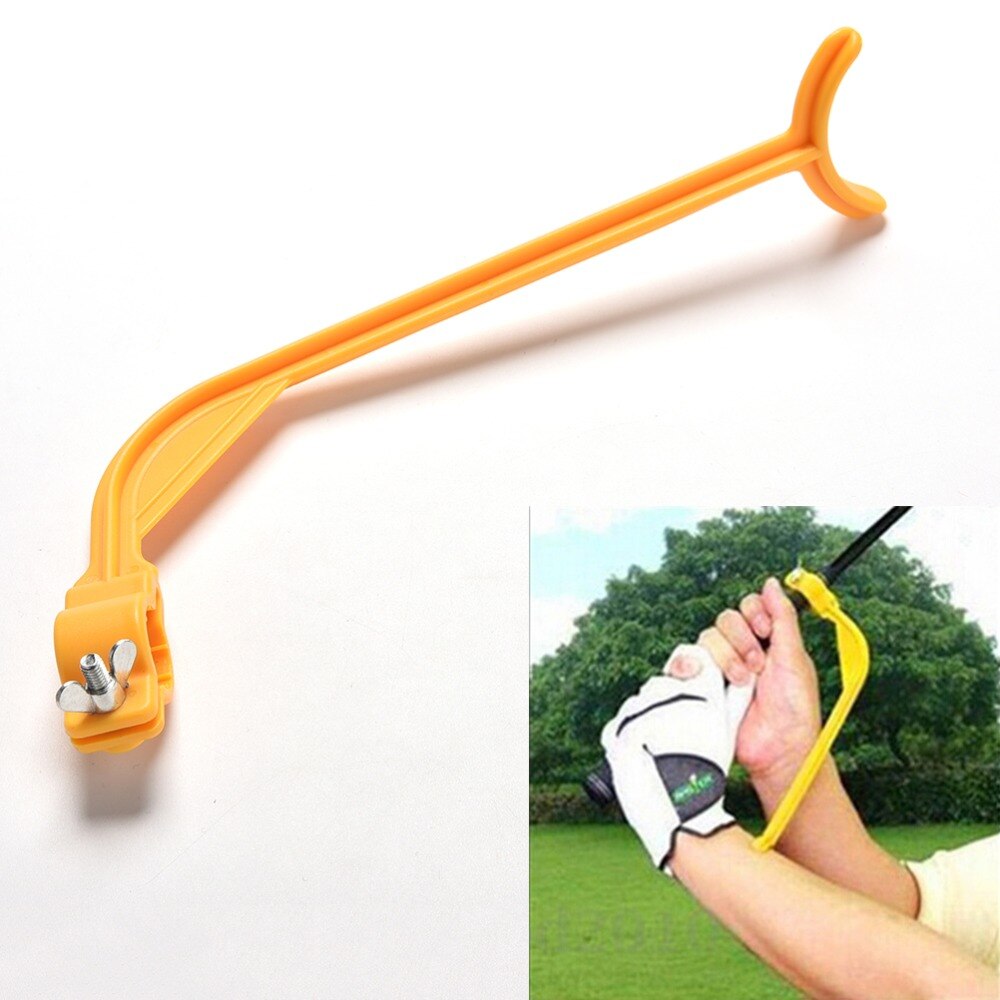 Top Golf Practice Swing Educational Trainer Guide Gesture Alignment Training Wrist Correct Aid Plane Tool Club