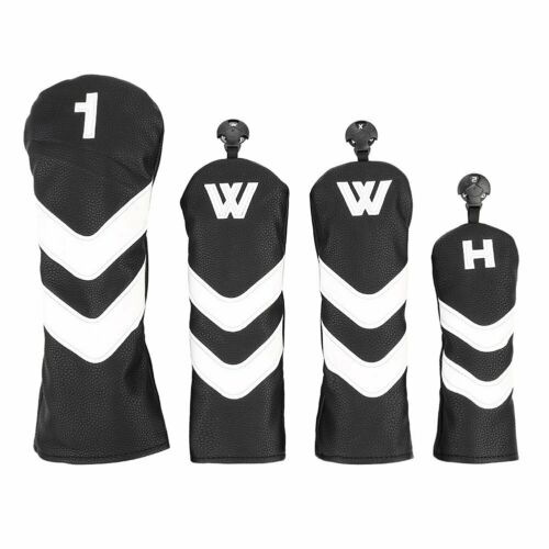 4PCS Golf Wood Club Head Covers Driver Fairway Woods Hybrid Headcovers UT Club Headcovers For TM SC OB
