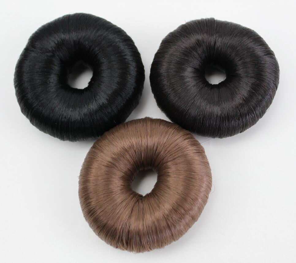 JOY & BEAUTY moño de rosquilla para mujeres calientes, moño de fibra sintética, anillo de Donuts, peluca de extensión de cabello rubio, 4 colores
