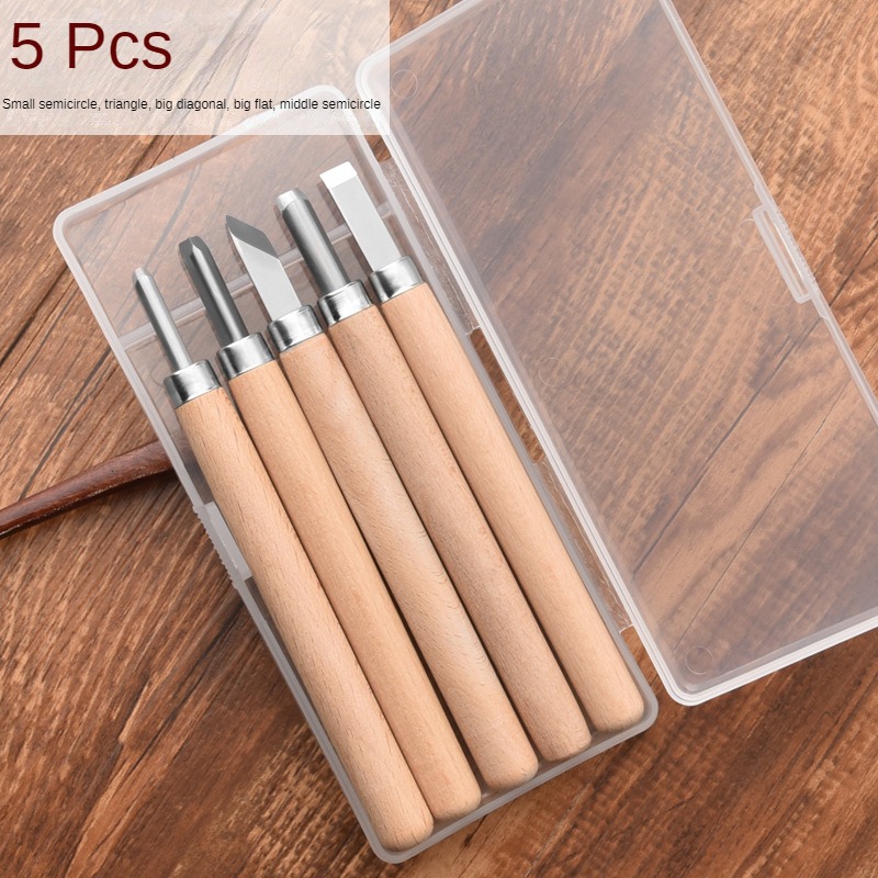 Juego de herramientas de mano con cuchillo cincel para tallar madera, 3-12 Uds., para tallar detalles básicos, carpinteros, gubias, herramientas de carpintería, perforación de grabado en madera: Media Caña Cincel