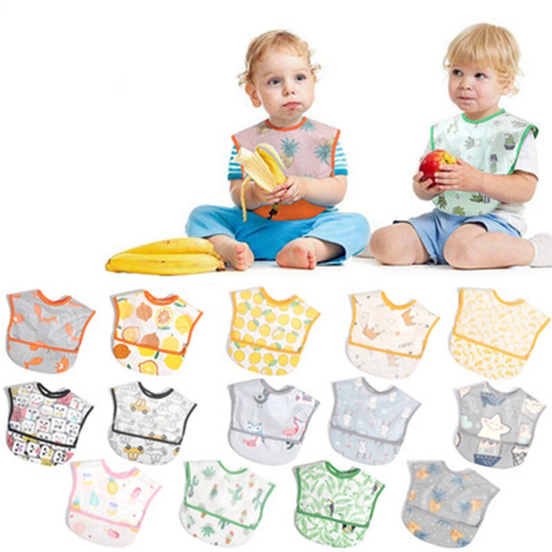 Pudcoco Zuigelingen Baby Jongens Meisjes Feeding Spuugdoekjes Slabbetjes Schort Waterdichte Eva Lunch Bib Cartoondruk Slabbetjes