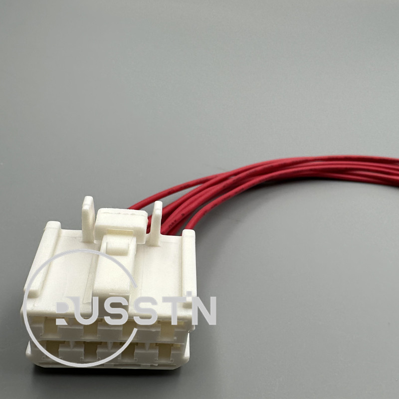 1 Set 8 Pin Automotive Unsealed Socket AC Assembly Plastic Housing Male Female Wiring Harness Connector 90980-11615: WHITE