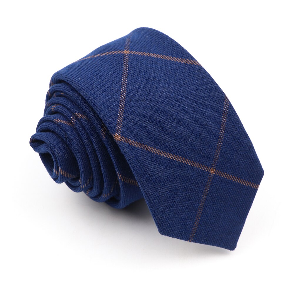 Corbatas clásicas de algodón para hombre, corbatas ajustadas hechas a mano de 6CM con cuello, a rayas, a cuadros, para negocios, bodas y fiestas,: 17