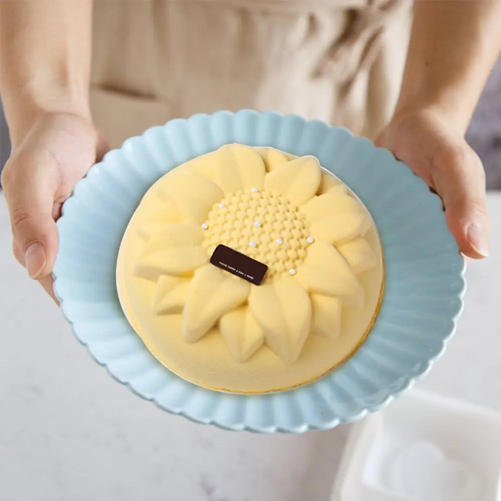 Moldes de silicona para hornear flores, molde de silicona para pasteles, moldes de gelatina de gelatina y gelatina, moldes para pasteles para formas para hornear, 1 pieza