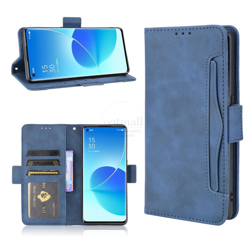 Für OPPO Reno 6 Profi Plus 5G Brieftasche fallen Magnetische Buch kippen Abdeckung Für OPPO Reno6 Profi Karte Foto Halfter Luxus Leder Fundas