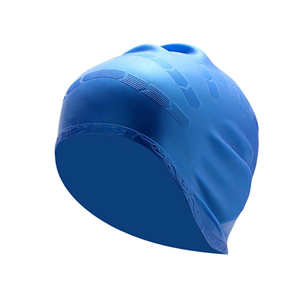 Silicone Swimming Cap Cover Ears Long Hair Clean Swim Pool For Adult Men Women бир уши для плаванья F@