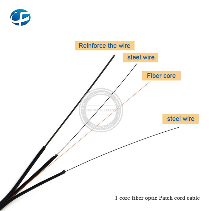 Articoli caldi 1Core bianco 500 m/rotolo FTTH cavo di derivazione interno in fibra ottica